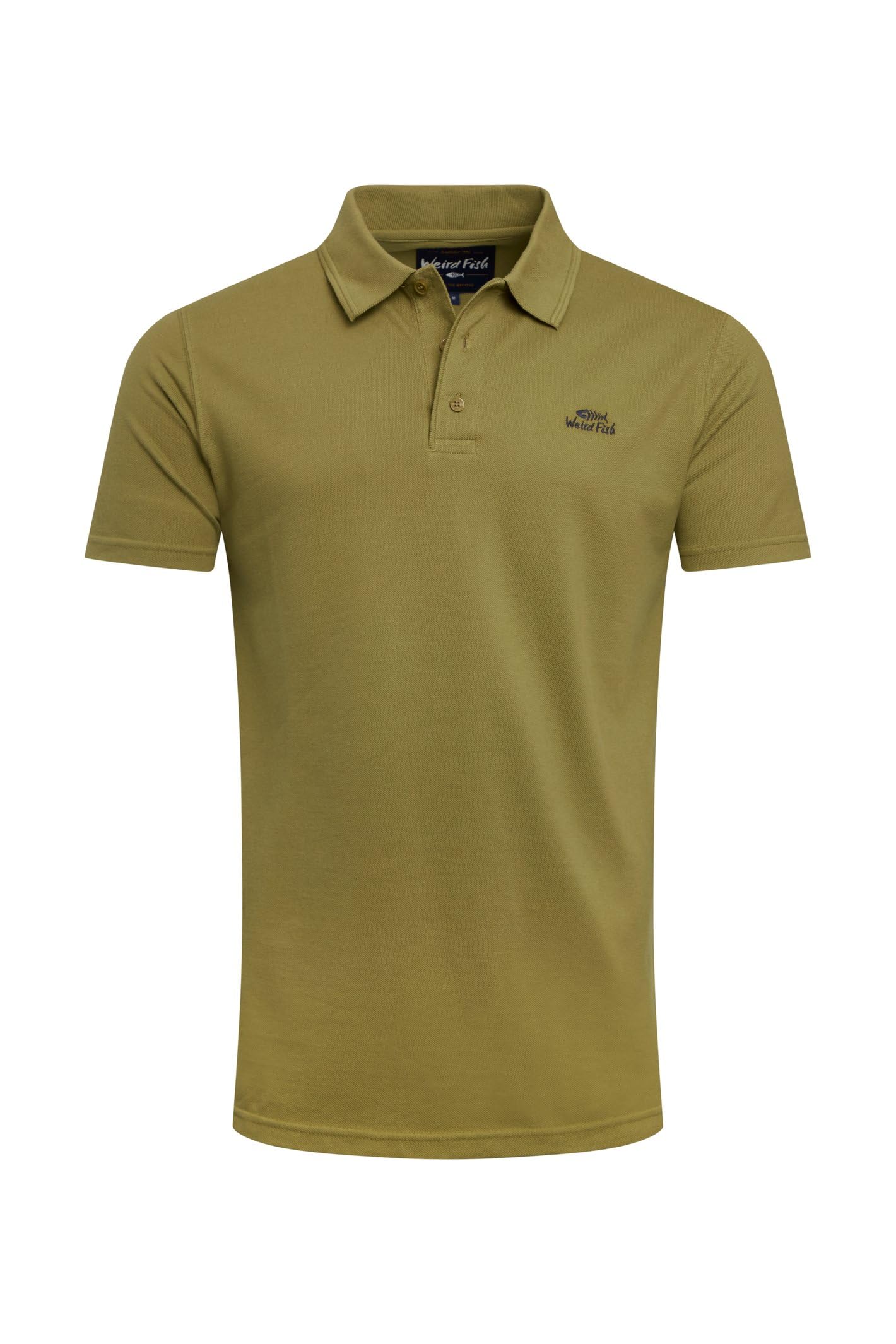 Weird Fish Giles Pique Polo Shirt Pear Size XL