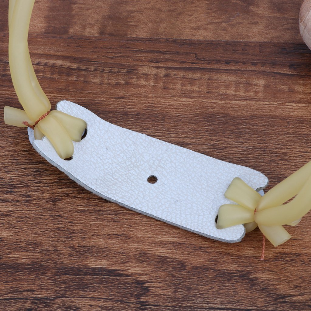 In legno naturale con elastico per caccia all'aperto, giochi sportivi, faggio+gomma