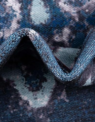 Miniatura 6 de Unique Loom Renaissance Collection - Alfombra de área Roma (10 pies 6 pulgadas, cuadrada, azul marinonegro)