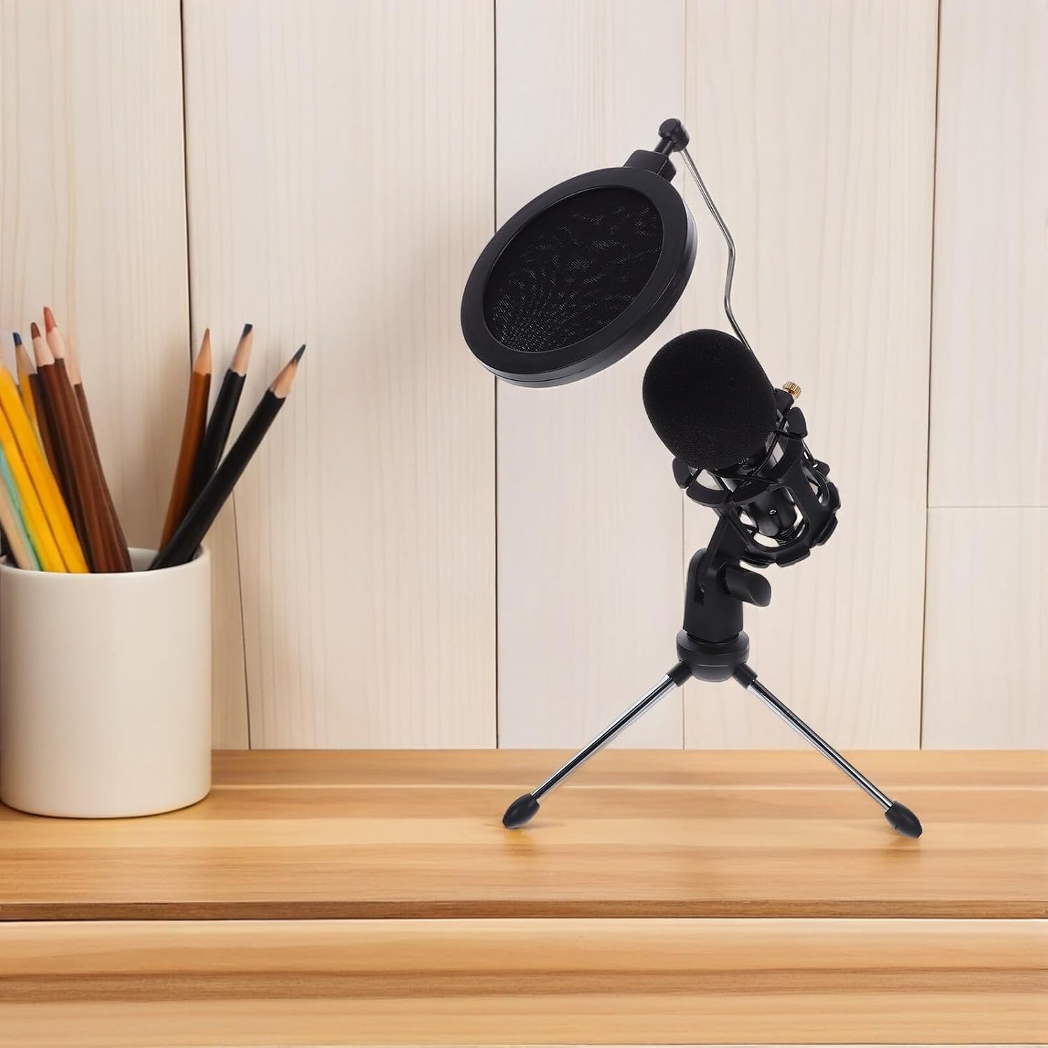 BESPORTBLE USB Microphone for Laptop Desktop Noise-reducing Condenser Mic with Accurate Voice Capture for Gaming Podcasting Streaming Video Recording and Conference Chat