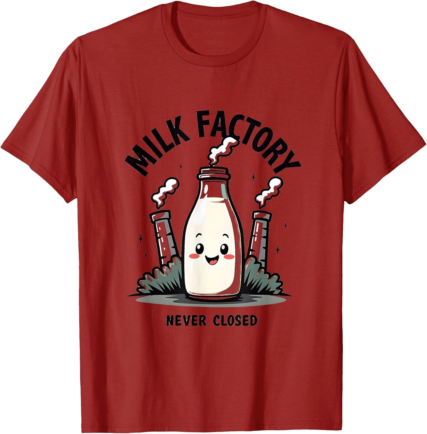 Milk Factory Never Closed Breastfeeding Design T-Shirt image 5