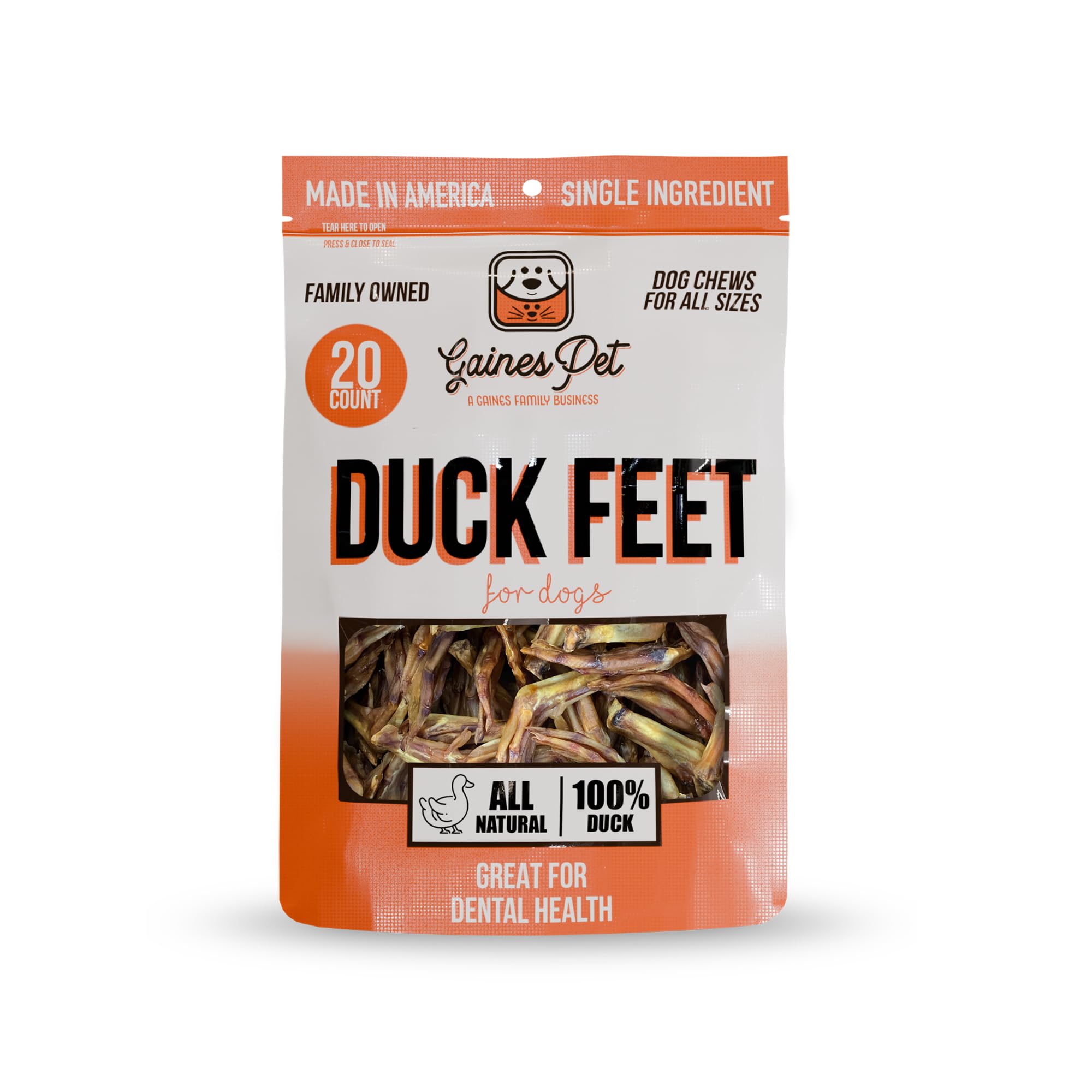 Gaines Pet Duck Feet for Dogs