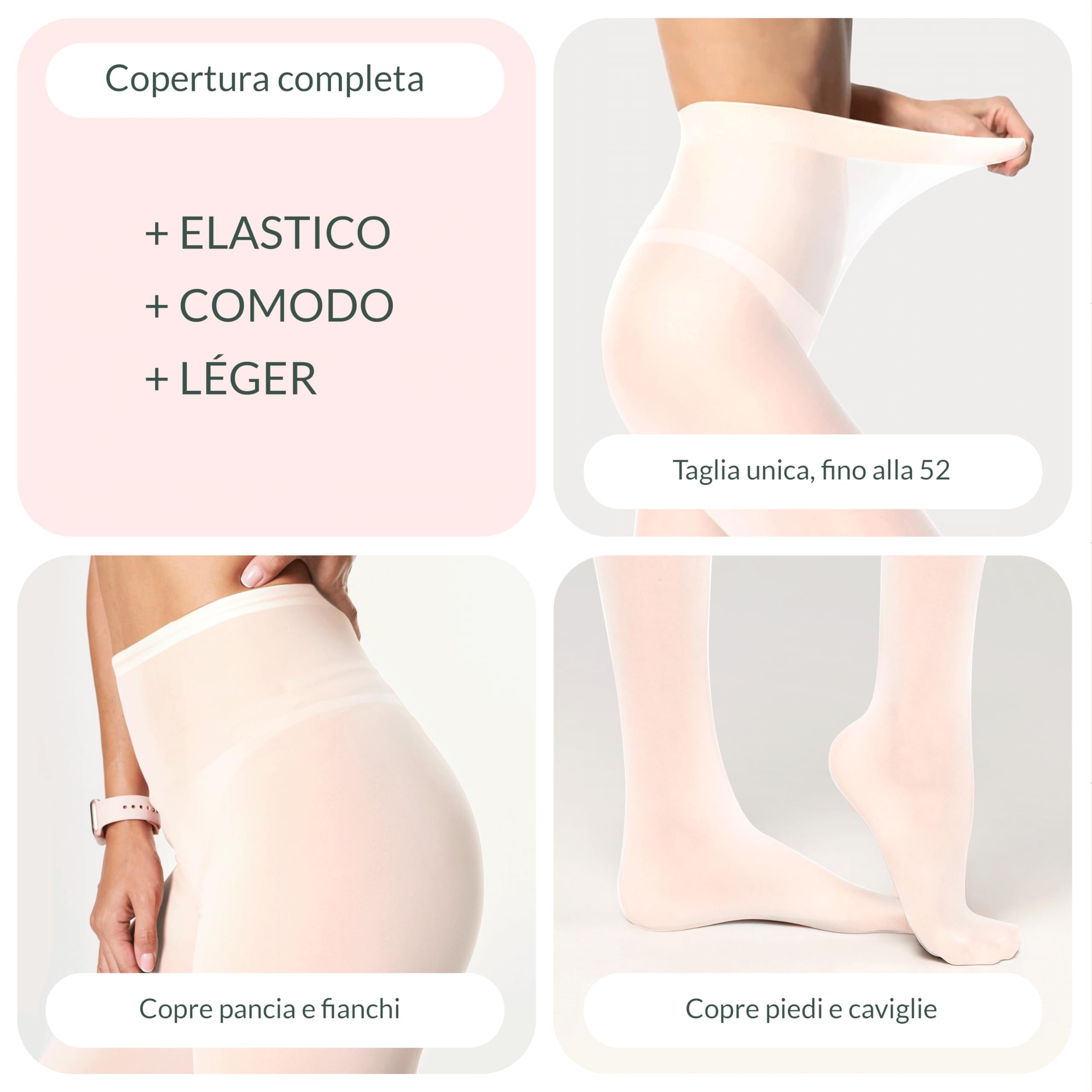 Collant Bende Drenanti Anticellulite Ricaricabili 6 Trattamenti | Migliori dei bendaggi | Gel ai Sali del Mar Morto | Leggings Snellente e Drenante Gambe 98% ingredienti naturali | LÉGER LAB