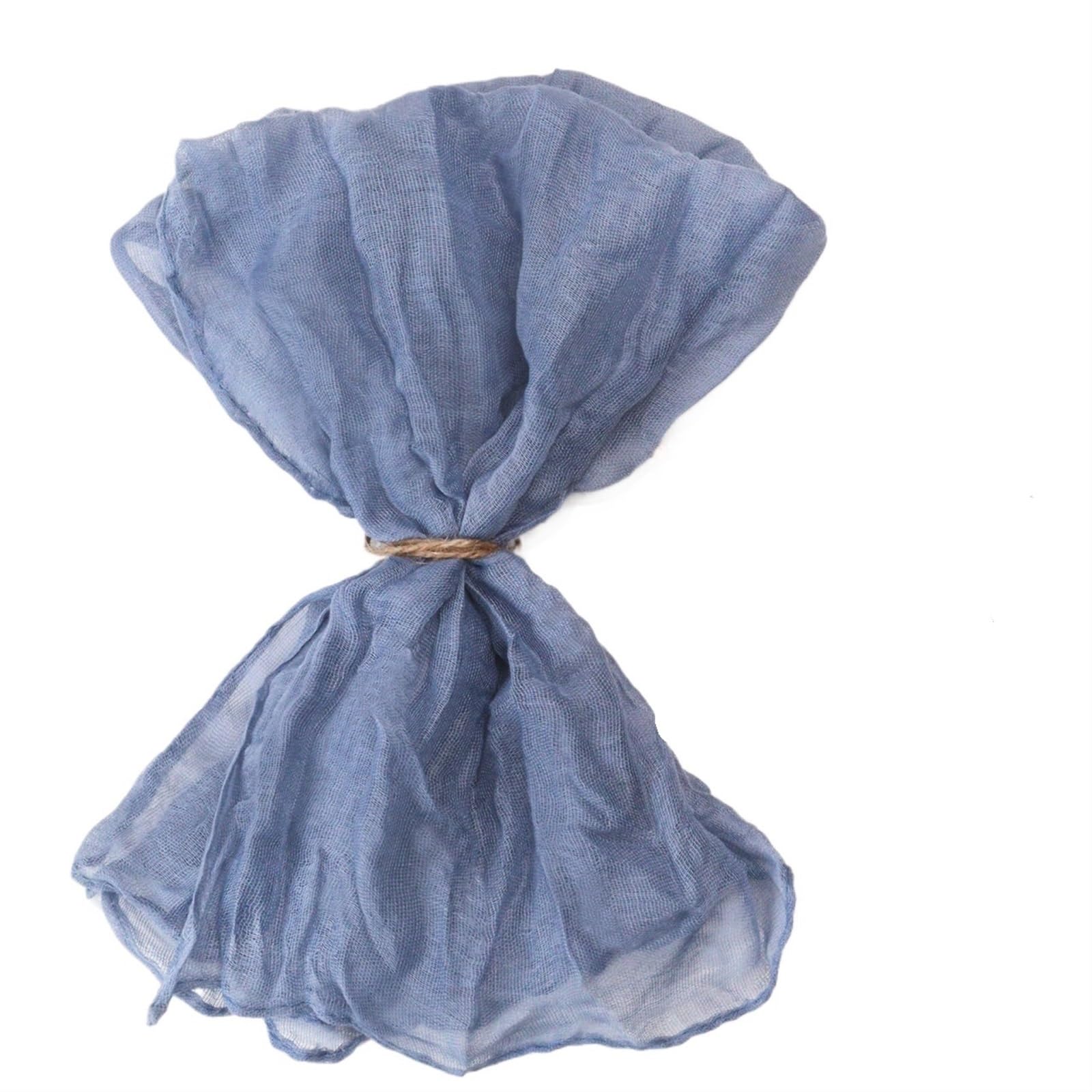 serviettes napkins 12pcs, Handmade Cheesecloth Napkins - Rustic Table Decor for Parties, Weddings, and Family Dinners for dining wedding party everyday home(Color 5)