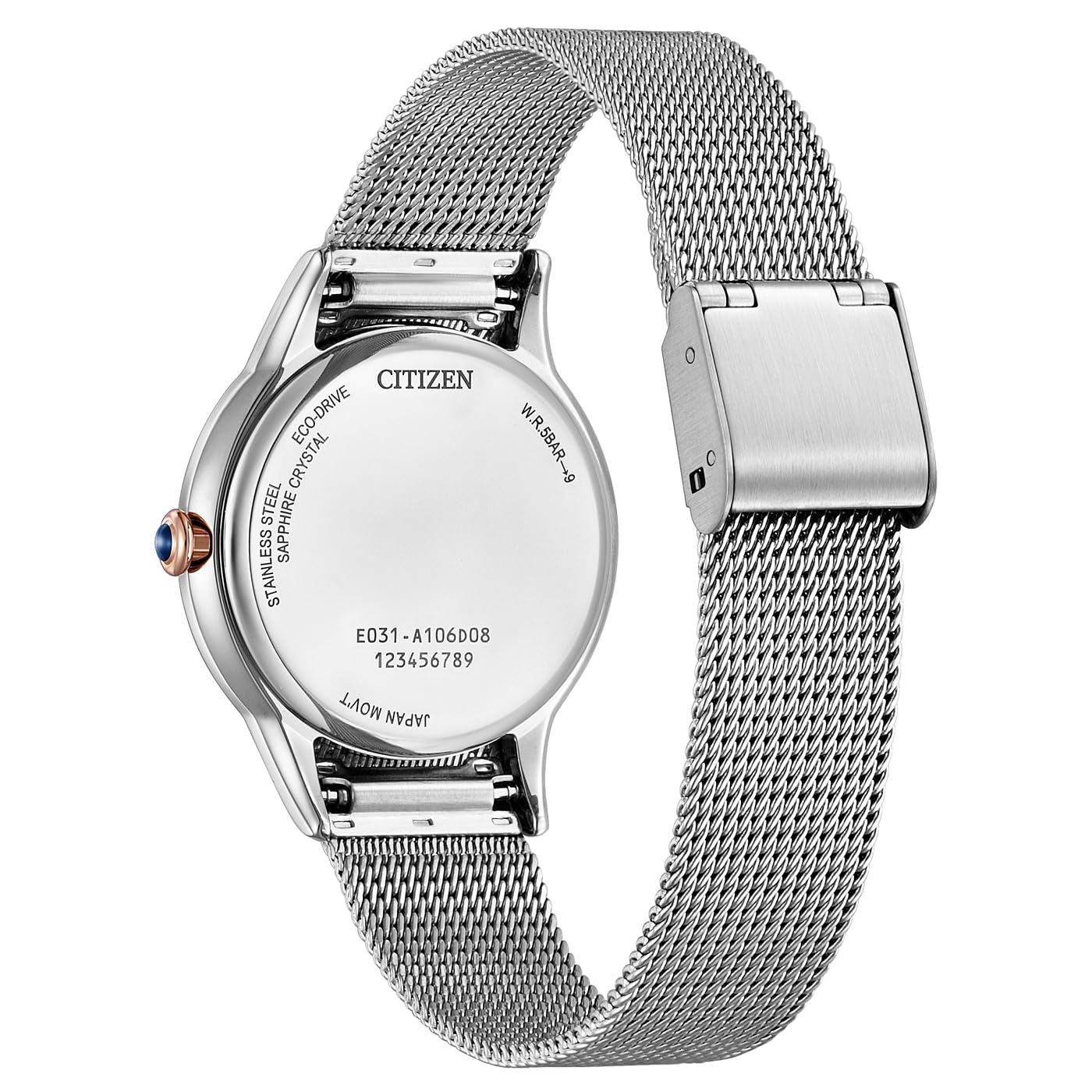 Citizen Eco-Drive Damenuhr, Weiß, 32 mm, EM1156-80X