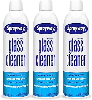 Sprayway Glass Cleaner, SW-050 19 oz Cleaner for Auto and Home for a Streak-Free Shine, Deep Cleaning Foaming Action, Safe for Tinted & Non-Tinted Windows, Ammonia Free Foam Glass Cleaner, Pack of 3