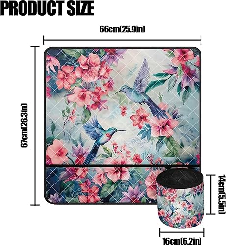 Miniatura 121 de Estera de máquina de coser con flores brillantes y florales bohemias, reduce la vibración, antideslizante, organizador duradero