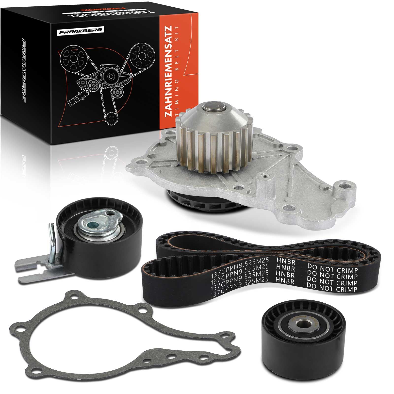 Frankberg Kit de correa de distribución correa de distribución bomba de | Compatible con: VF7 nervioso, Berlingo/Berlingo Primer monovolumen GFK GJK MF, C3 II SC, Berlingo Box/MPV B9