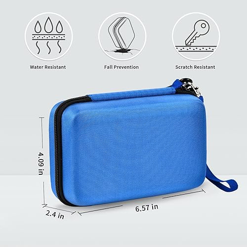 Miniatura 4 de Funda rígida compatible con consola de juegos portátil de bolsillo analógico, bolsa de almacenamiento portátil para tarjetas de videojuegos, cable