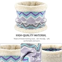 Vista 5 de Conjunto de gorro de invierno para niños y niñas de 2 a 7 años, gorro con pompón, forro polar