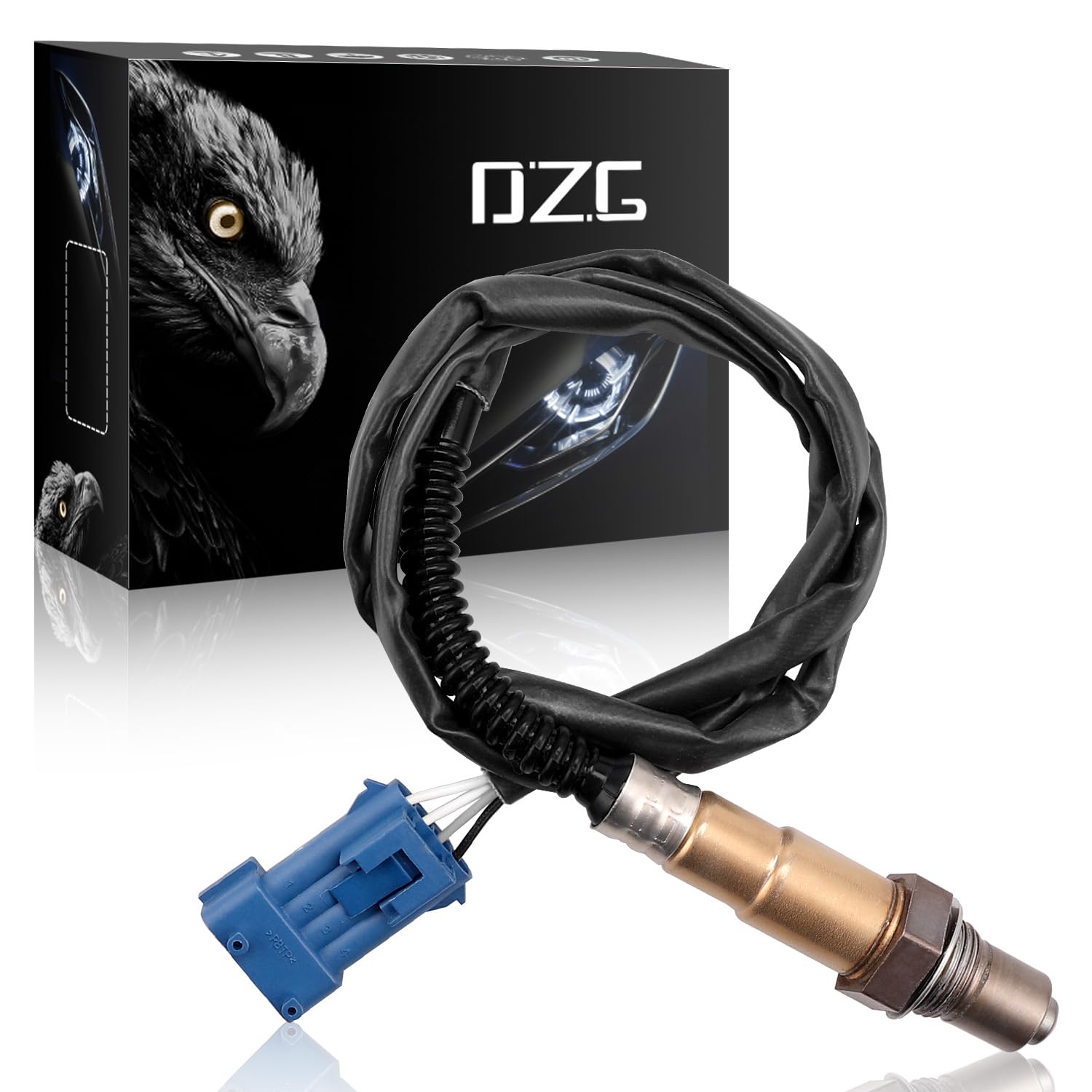 DZG Capteurs d'oxygène arrière 9636968380 9636876580 Compatible avec Citroën Berlingo C2 C3 C4 C5 C6 NEMO SAXO XSARA/Peugeot 1007 106 206 207 306 307 406 407 607 BIPPER PARTNER, etc.