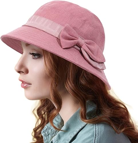 Sombrero de pescador plegable para mujer, sombrero de ala ancha, sombreros de sol Kentucky Derby Church Sombreros para señoras Cloche Bowler Sun Hat