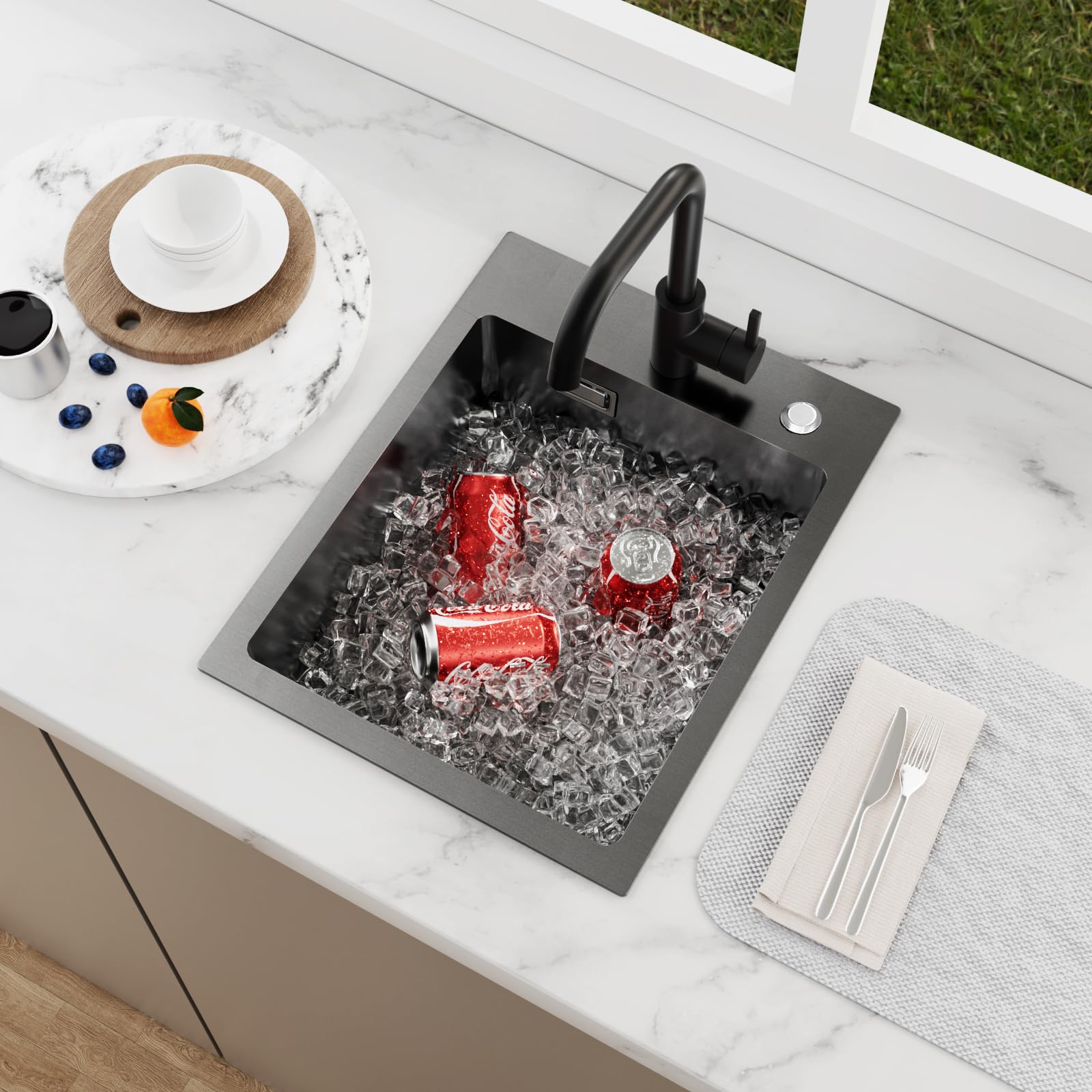 KEOKBON Sink 35X45X19CM Nano-Black for Kitchen — image 1