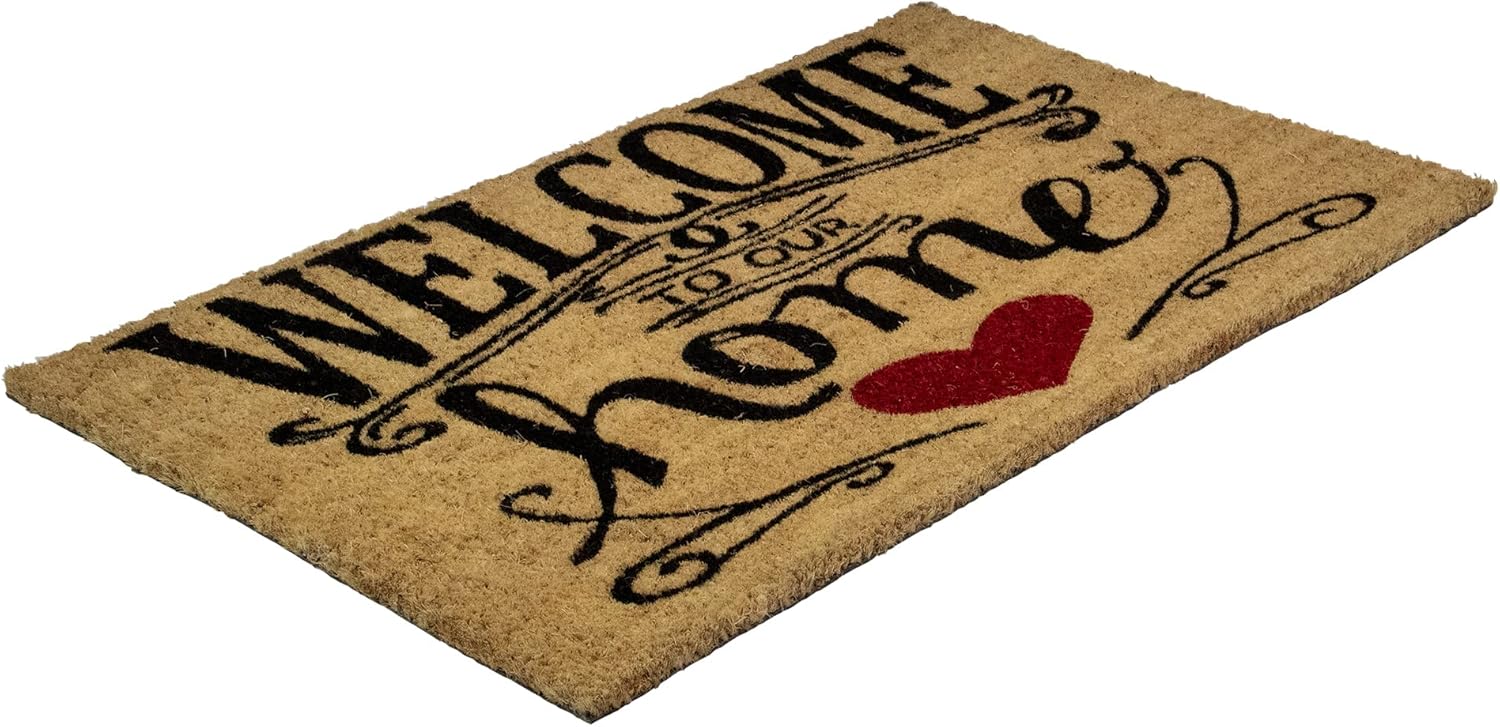 Northlight Coir Welcome to Our Home Doormat 18" x 30"