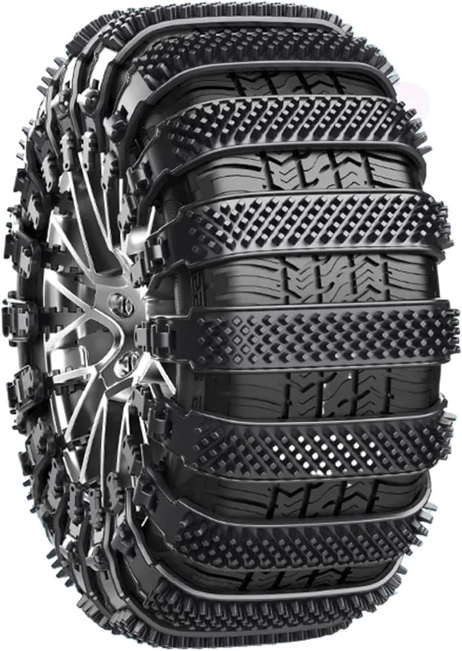 20pcs/set Car Tyres Slip Snow Chain Easily Mount Winter Security Chain Portable SUV Trucks ATV Lightweight(20pcs black)