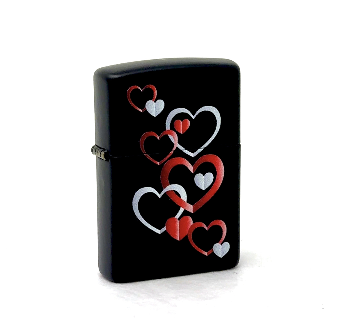 Amazon.com: Zippo Lighter- Hearts Love Valentines Black Matte