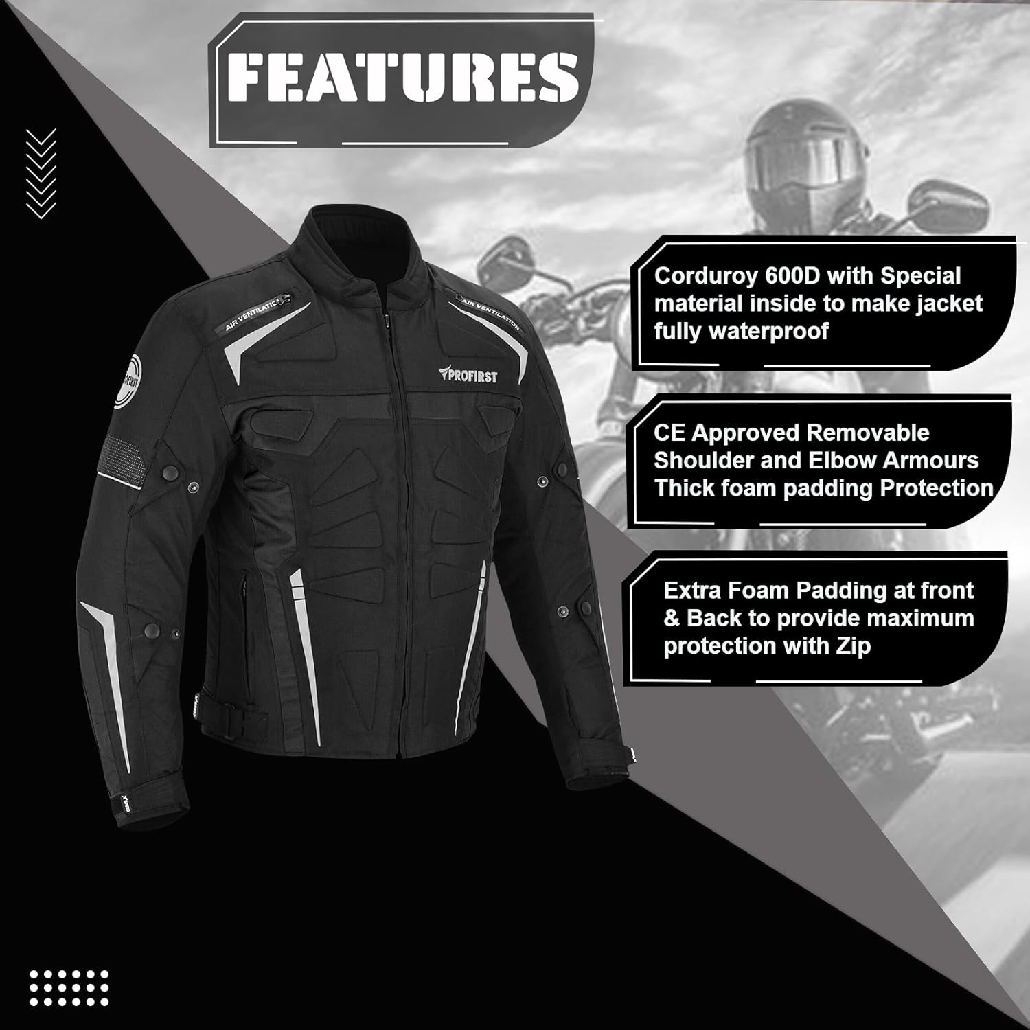 Motorbike Protective Jacket For Men Motorcycle Offroad Dirtbike Jacket CE Armored Dualsports Enduro Motorcycle Jacket