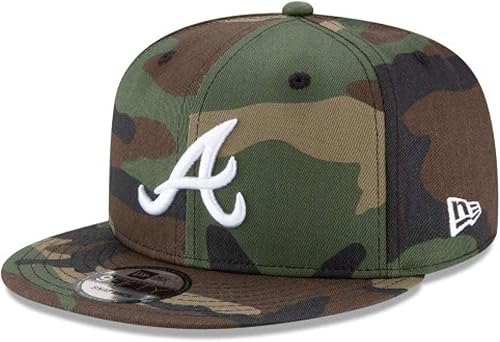 New Era Mens Atlanta Braves Camouflage WDC 9Fifty Adjustable Snapback 950 Cap