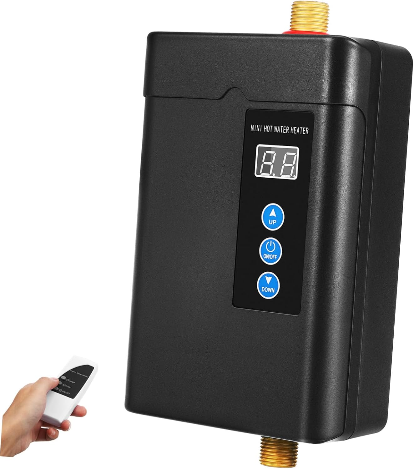 Instant Portable Tankless Water Heater Electric with US Power Quick Heating Small for Kitchen Bathroom Laundry Safe Use with High Voltage and Dry Burn Protection Constant