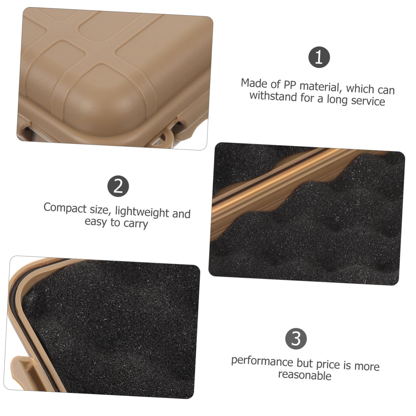 Toyvian Multi Funktionale Überlebensbox Stoßfeste und wasserdichte Aufbewahrungsbox für Outdoor Aktivitäten für Camping und Survival Robustes Material Tragbar und Langlebig