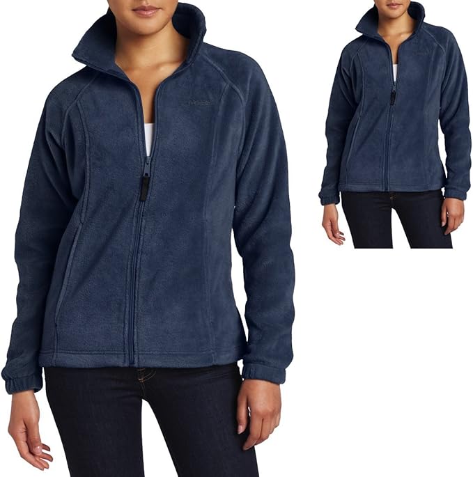 columbia navy fleece jacket