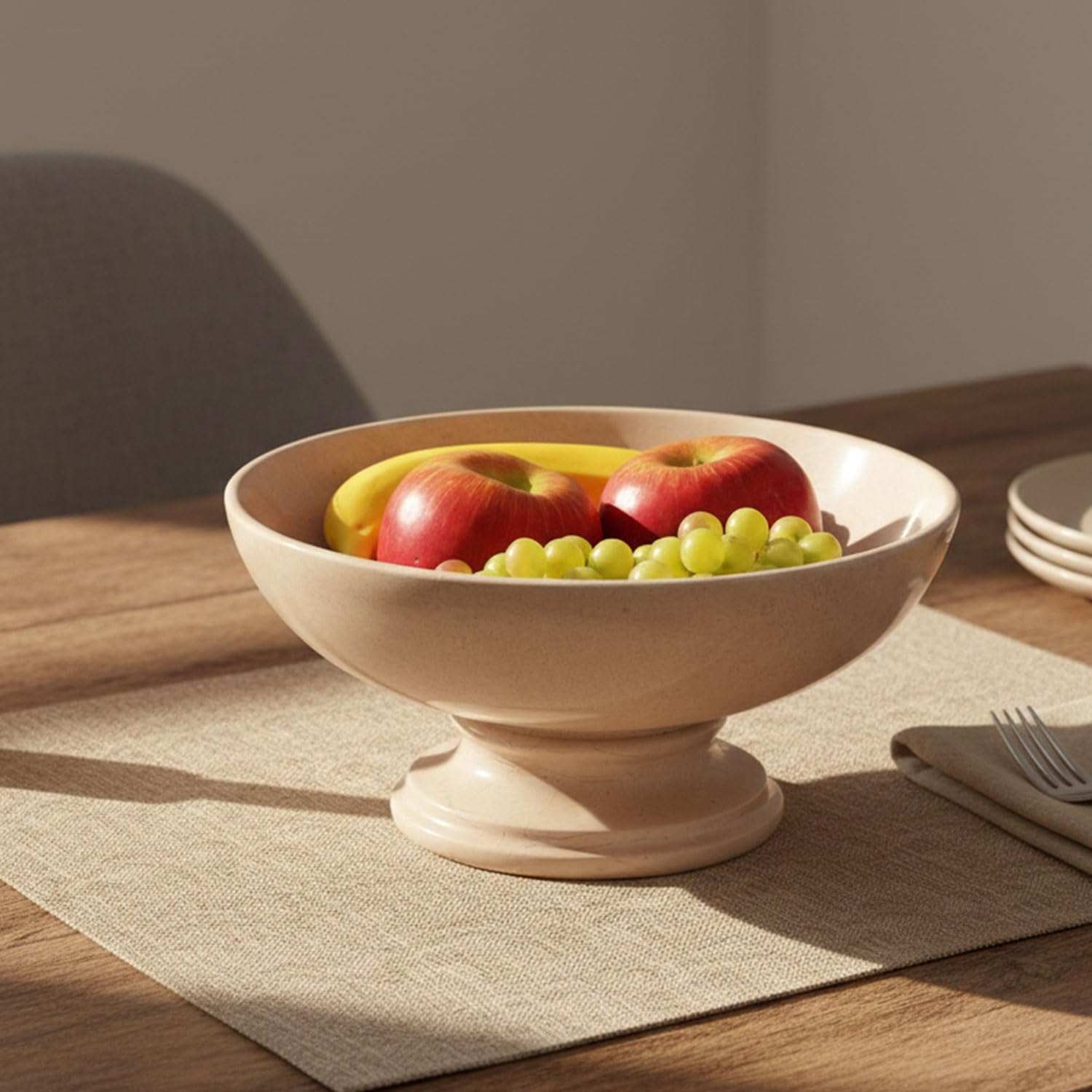 Radicaln Portafrutta in marmo 25,4 x 12,7 cm, verona fatto a mano, per bancone della cucina, piatto di frutta per tavolo da pranzo, accessori da cucina ciotole