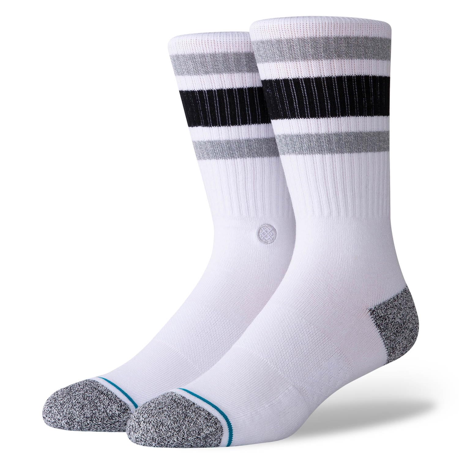 Stance Men's White Crew Sock - Boyd - Infiknit (, Medium)