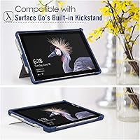 Vista 4 de MoKo Case Fit Microsoft Surface Pro 7 Plus/Pro7/Pro 6/Pro 5/Pro 2017/Pro 4/Pro LTE, funda protectora resistente todo en uno con soporte para Azul