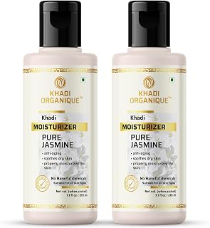 Khadi Organique Jasmine Moisturizer for Skin Brightening, Hydrating & Pigmentation | Anti-Blemish & Acne Scar Removal with... Price In India