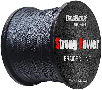La línea de pesca trenzada Dingbear 437Yd-5000Yd está tejida con 4 microfibras Dyneema PE para resistencia superior. Su construcción fuerte y su revestimiento especial la hacen ideal para la pesca.