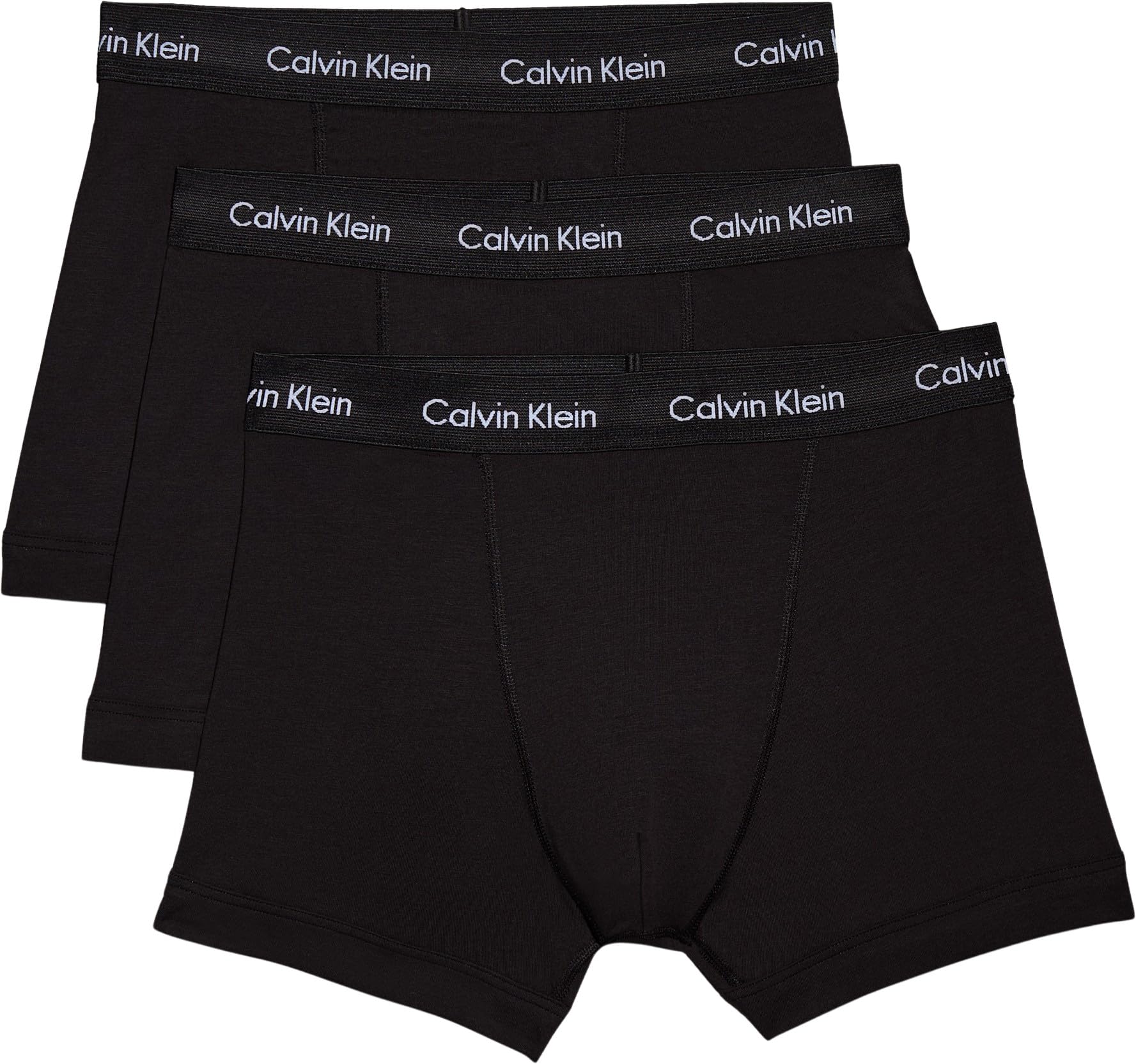 Men’s 3 Pack Trunks with Logo Waistband