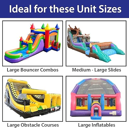 Miniatura 8 de TentandTable Bolsa de almacenamiento de vinilo resistente  Mediana, 42 pulgadas por 60 pulgadas  Costuras reforzadas  para casas de rebote