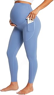BAYDI Maternity Leggings Over Bump with Pockets Workout Bell