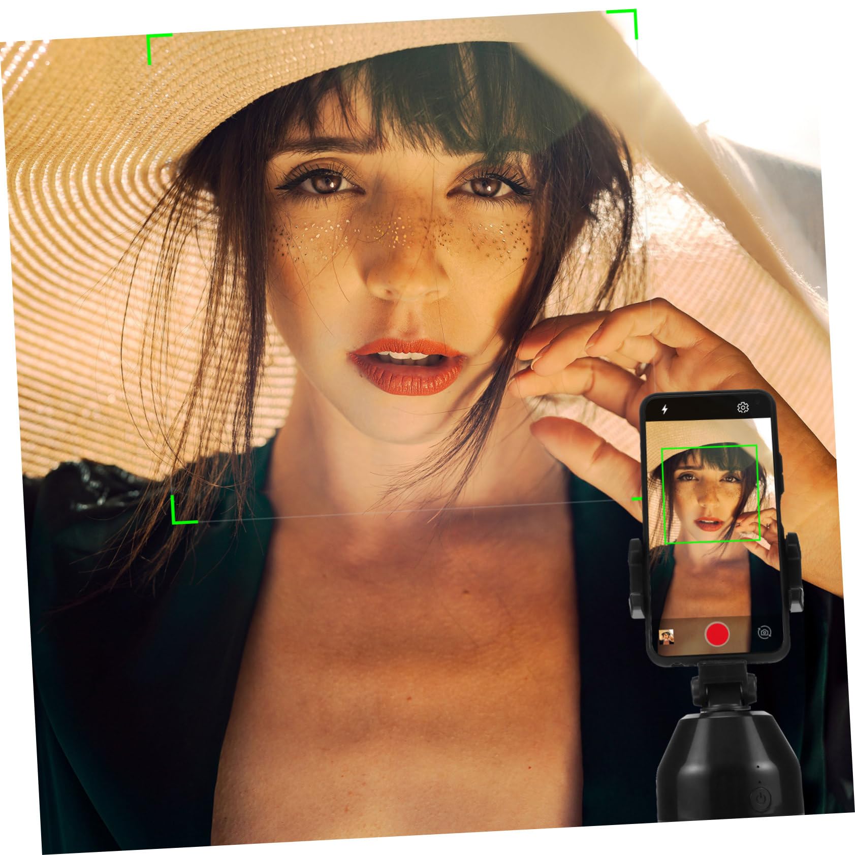 Homoyoyo Rotazione Gimbal Holder Per Smartphone Stabilizzatore Riconoscimento Facciale e Per Video Live Adatto Per Riprese e Eventi
