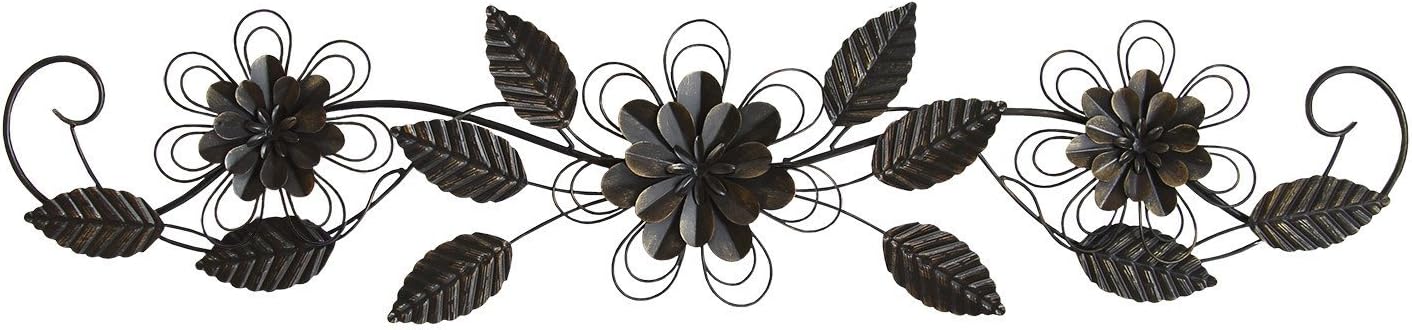 Stratton Home Décor S07703 Enchanting Over The Door Wall Decor, 38.00 W x 0.75 D x 9.00 H, Black