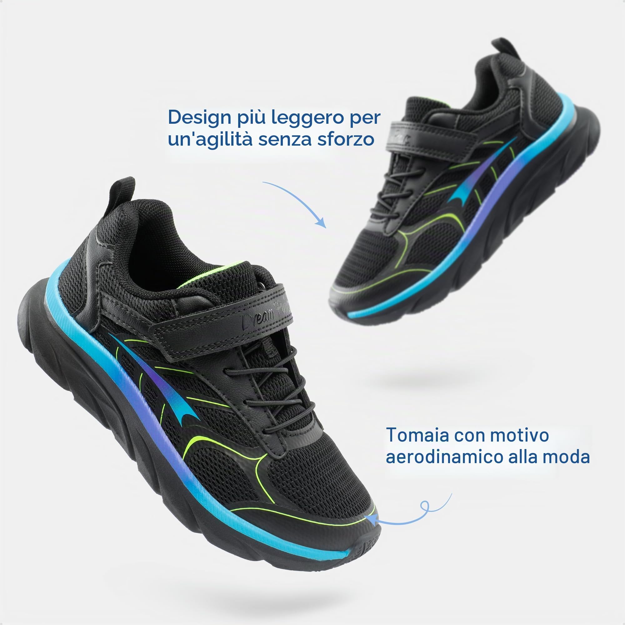 DREAM PAIRS Sneakers per Bambini e Bambine – Scarpe da Tennis e Corsa – Scarpe Bambini Sportive e da Palestra – Leggere e Traspiranti