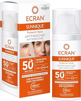 Ecran Sunnique   Anti-Stain Facial Protector SPF 50+ Niacinamide   50 ml