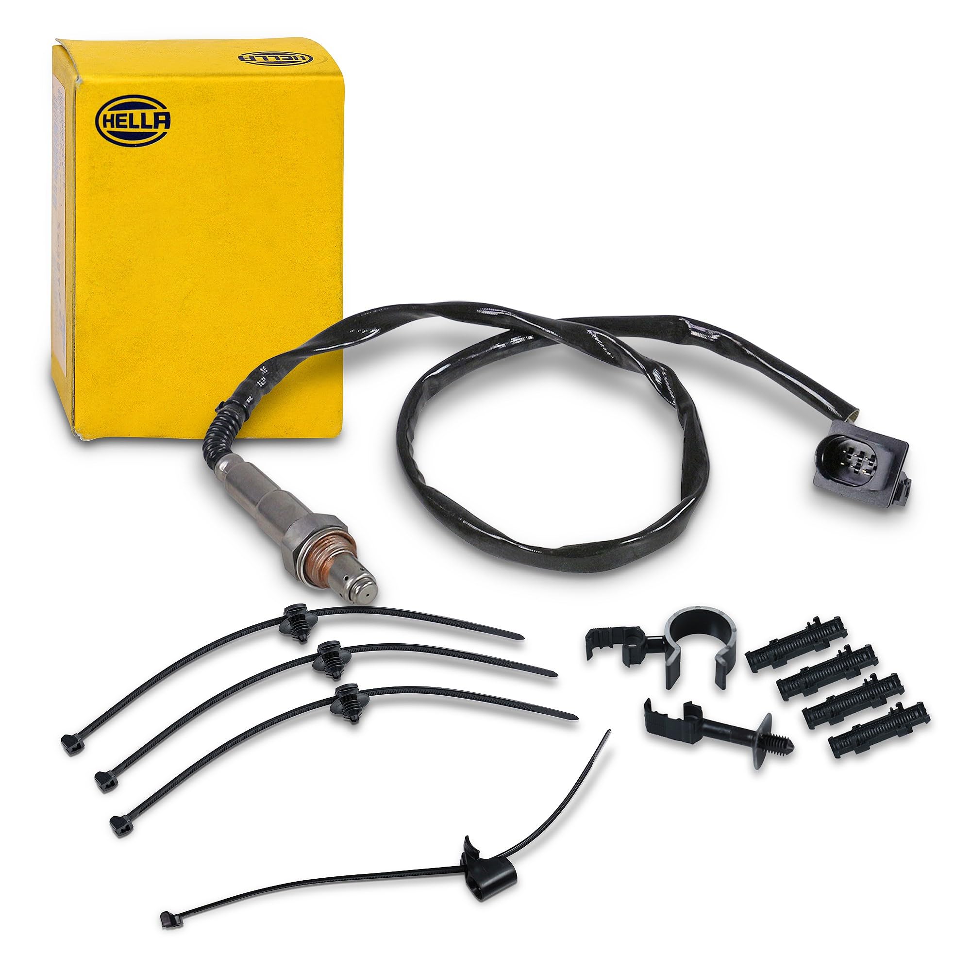 HELLA 6PA 009 166-791 Sonda lambda, 6a... poli, Cavo 800mm