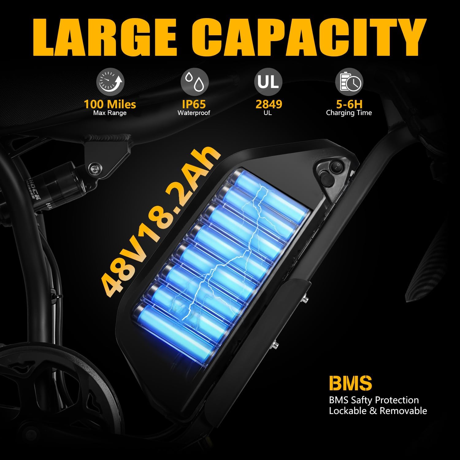 3000W Peak Electric Dirt Bike for Adults/Teens,40MPH Fast Speed,100+ Miles Long Range Commuter Electric Bike, Lightweight Aluminum Alloy Frame,Puncture-Resistant Tires, Inverted Fork,30-Min Easy Setup