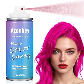 Halloween Hair Spray,Temporary Hair Color Spray for Women Kids Men,Washable Hairspray,Colored Hair Spray,Color Hairspray for Halloween,Party,Cosplay,Christmas Day 06#Pink
