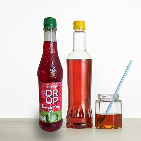DROP Syrup Variety Pack Natural Sugar-Free 16.9fl oz,Premium Flavoring,30% Concentrate Stevia for Drinks,Sodas,Desserts and more. 500ml (Pack of 4)