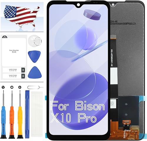 Para Umidigi Bison X10 Pro Reemplazo de pantalla para Umidigi Bison X10 Pro Pantalla LCD Piezas de reparación Kit de montaje de digitalizador de