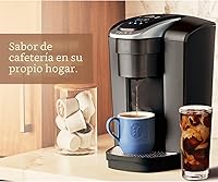 Vista 11 de Keurig Cafetera K-Elite, cafetera de vainas K-Cup de una sola porción, con capacidad de café helado, pizarra cepillada