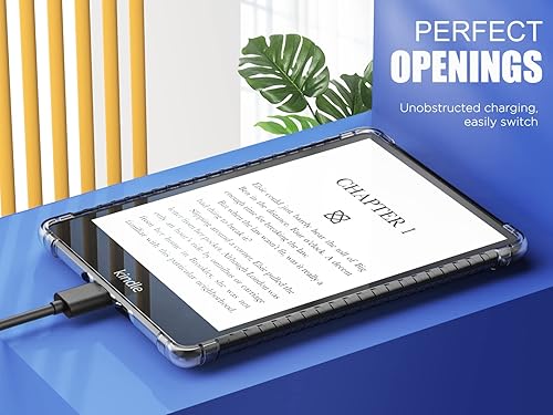 Miniatura 201 de MoKo Funda para Kindle Paperwhite de 6.8" (11ª generación-2021) y Kindle Paperwhite Signature Edition, ultra transparente, suave, flexible, Negro