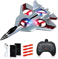 Ulikey RC repülőgép gyerekeknek 2.4GHz távirányítóval, giroszkóp stabilizátor és LED fénnyel 1