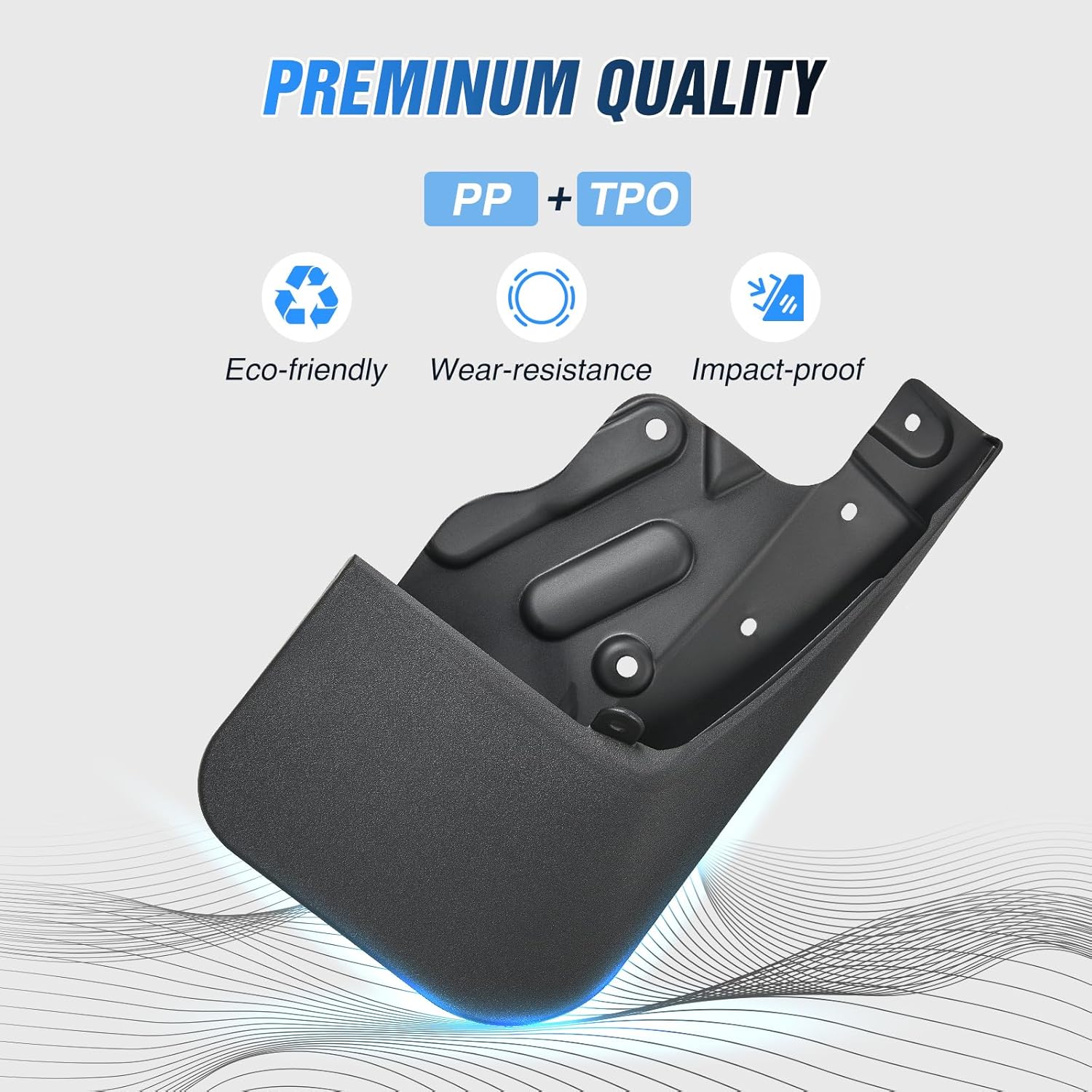 Nilight Mud Flaps for Toyota Tundra 2022 2023 2024 2025 2026, No Drilling Precision Fit Exterior Accessories Heavy-Duty Splash Guards Protection, Front & Rear Set