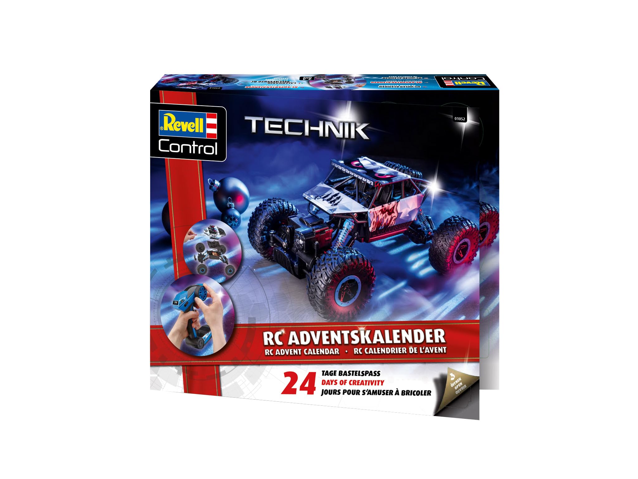 Revell 1052 Adventskalender RC Crawler I Ferngesteuertes für Bastler I für Jungen, Mädchen & Erwachsene I Geschenk zu Weihnachten I Ab 10 Jahren
