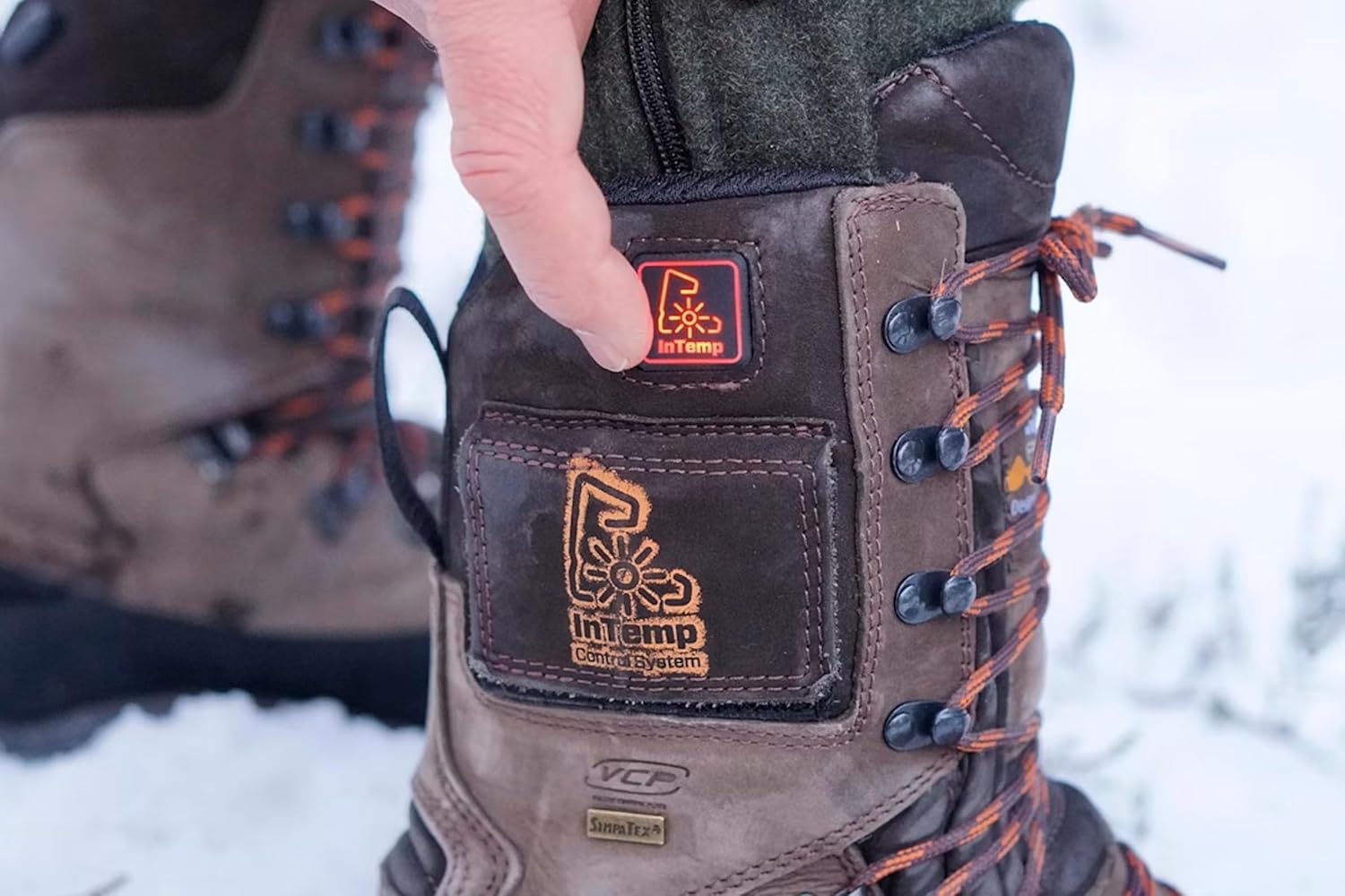 Alpina HUNTER Electric Heated Boots – Waterproof Hunting Hiking Shoes with Breathable Membrane, Slip Resistant Sole, Adjustable Heating System, Durable Leather and All Weather Footwear, Made in Europe