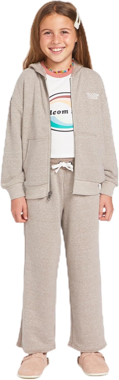 Volcom Girls' Little Girls Lived in Lounge Frenchie Zip Fleece Sweatshirt