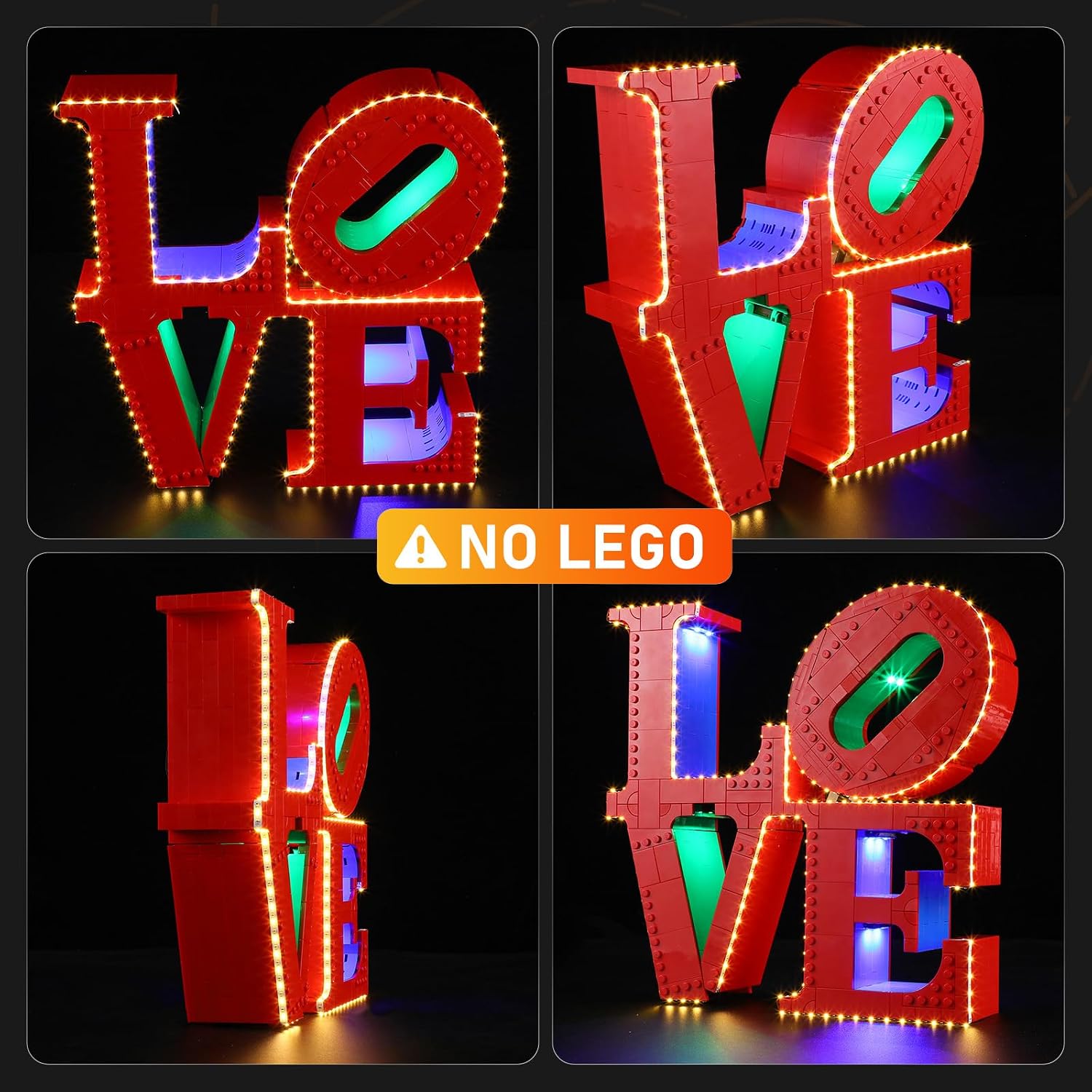 LIGHTAILING Light for Lego-31214 Love Sculpture - Led Lighting Kit Compatible with Lego Building Blocks Model - NOT Included The Model Set